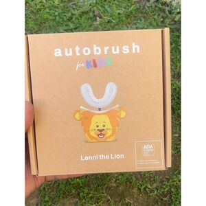 Autobrush for Kids Lenni the Lion U Shaped Electric Toothbrush
